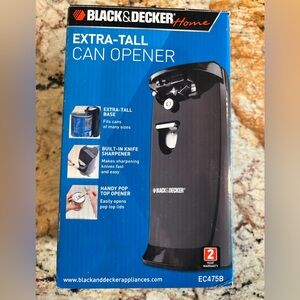 NWOT, Black&Decker Extra tall Can Opener